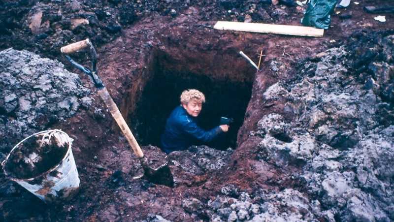 Odběr sedimentu Sivárňa v Lubovnianské kotlině na Slovensku (1983).